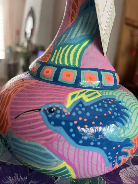 Image 1 of Handbewerkte vaas