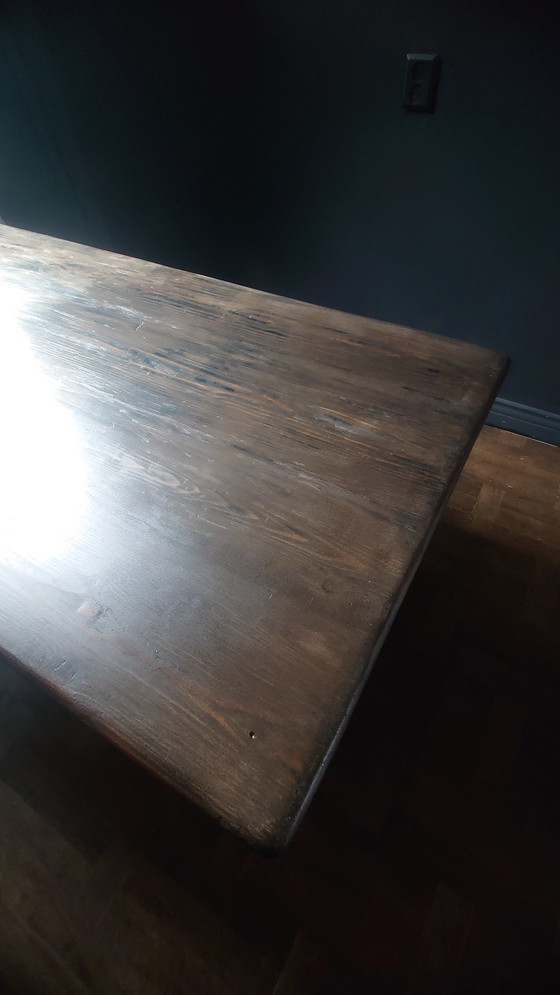 Image 1 of Table de salle à manger industrielle vintage