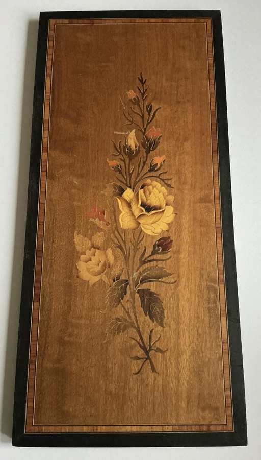 Vintage-Intarsien aus Italien, 'Sorrento' – wanddecoratie, Wood (photo 2 of 7)