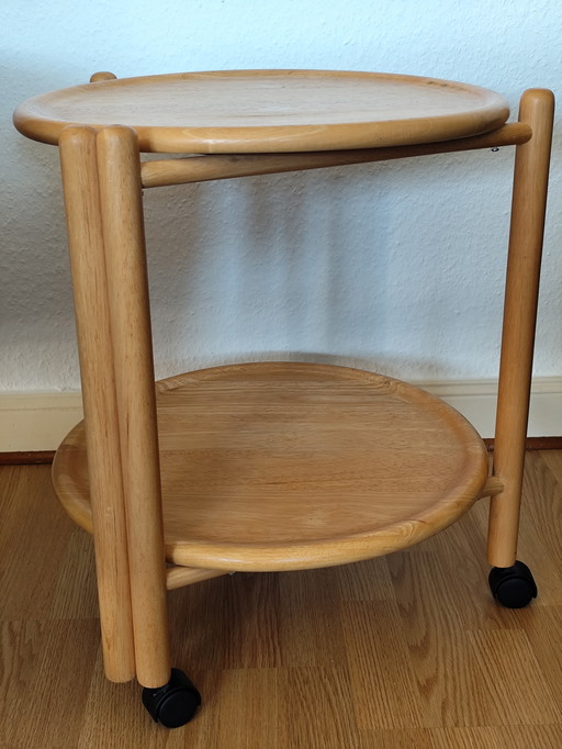 JENS QUISTGAARD ​​​​Carrello da portata – Lazy Susan vintage Mid-Century (Dansk Design / Nissen)