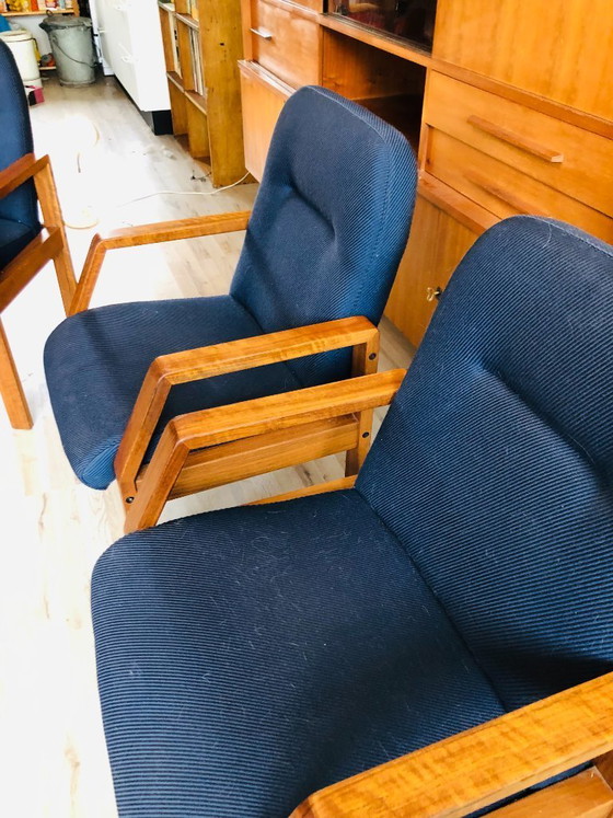 Image 1 of Midcentury fauteuils teak Deens design vergaderstoelen - 6 stuks