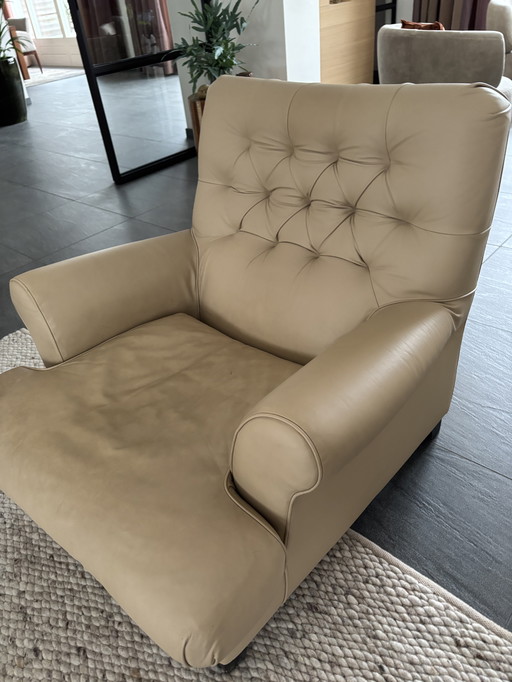 Sillón de cuero Primacasa Italia