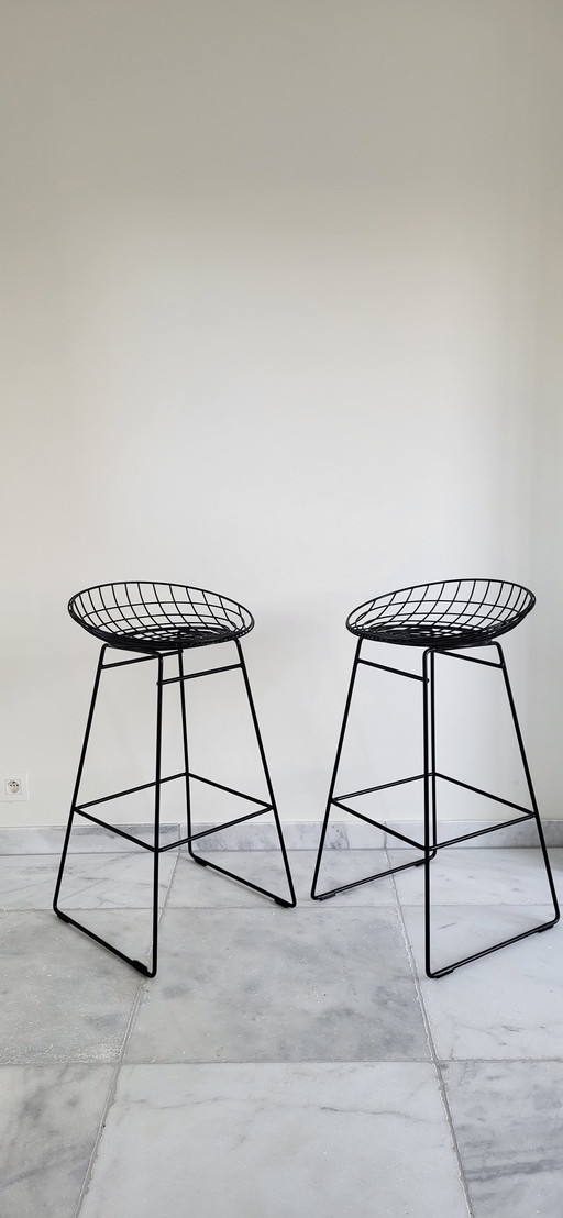 2 Pastoe Wire bar stools M07