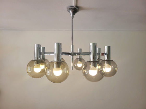 Image 1 of Lámpara de araña grande de Kaiser Leuchten en cromo