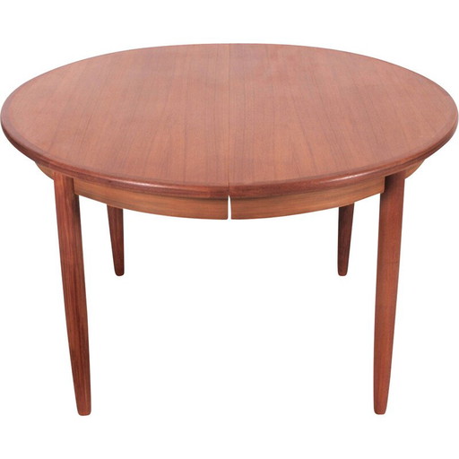 Table à rallonge en teck vintage scandinave