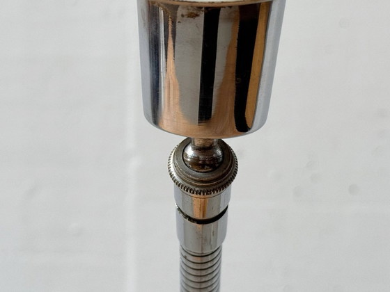 Image 1 of Space Age Chrome Clamp Lamp with Gooseneck, 1970s
