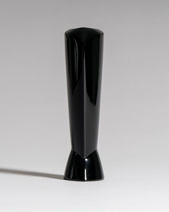 Image 1 of Porcelaine Noire Matt & Glänzend Rosenthal Designer Vase Trio Minimalistischer Chic