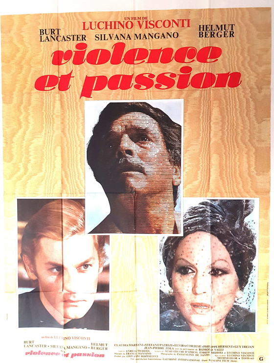 Image 1 of Manifesto originale del film Violenza e passione 1974