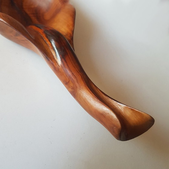 Blattschale aus Olivenholz von Atelier Falfer, 1950er Jahre – Schalen, Wood (photo 9 of 10)