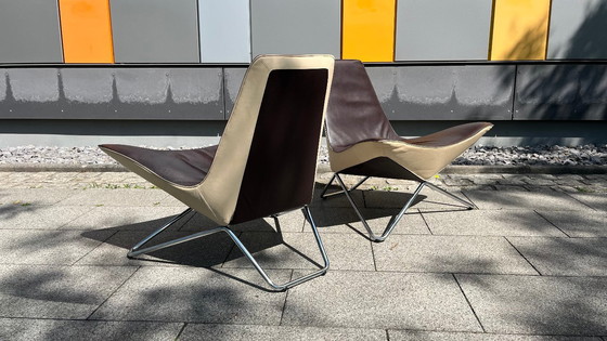 Image 1 of Walter Knoll Design Armchair My Chair Leather brown-beige - Set of 2