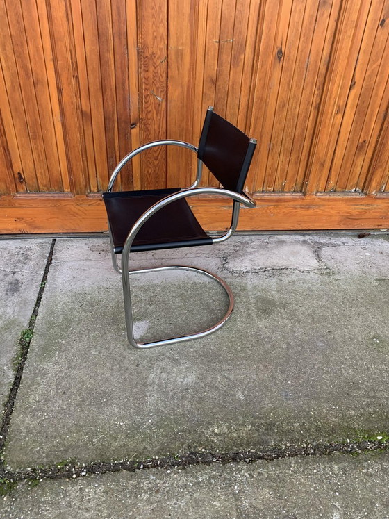 Set of Vintage Italian Bauhaus Chrome Dining Chairs, 1970s (photo 3 of 9)