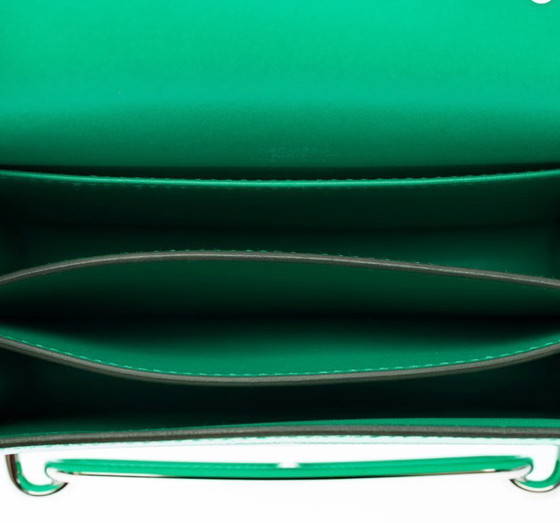Image 1 of Borsa Hermes Roulis in Cuirs Exotiques Vert - 101528