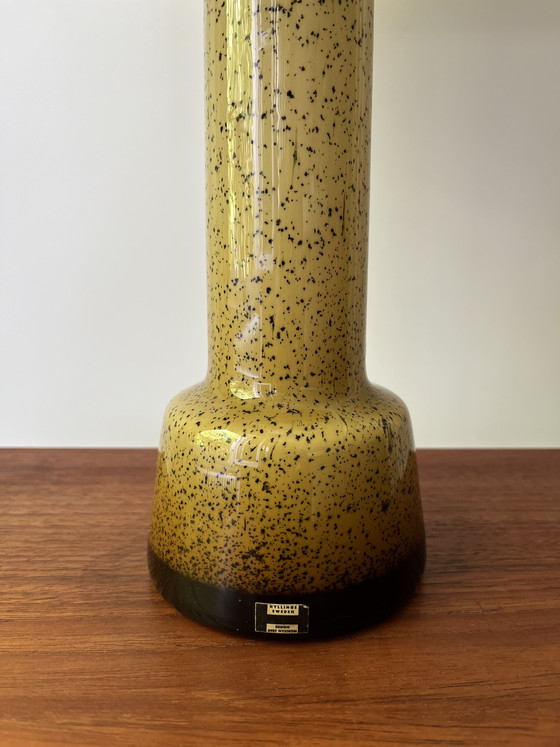 Image 1 of Lampe scandinave vintage, Gert Nyström, Hyllinge, verre soufflé épais, Suède, années 60