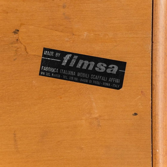 Image 1 of MOBILE TAVOLINO FIMSA SU PIEDISTALLO IN METALLO ANNI ’60 VINTAGE MODERNARIATO