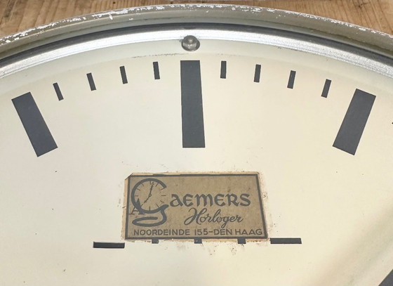 Image 1 of Vintage Dutch Wall Clock from Gaemers Horloger,  1950s