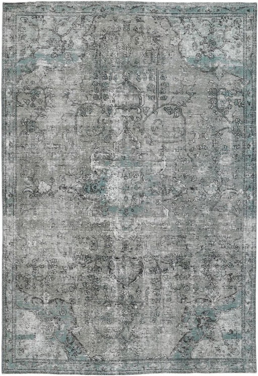 Hand-knotted vintage art rug 190x285