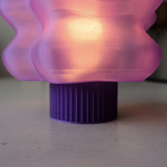 Image 1 of Purple Design Table Lamp – Modern Ambient Light