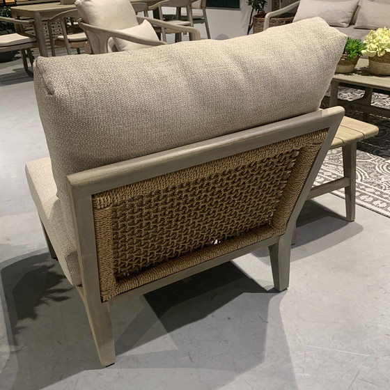 Image 1 of Castle Line Teak Grey lounge chair with side table