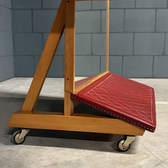 Image 1 of Specchio vintage su ruote – anni '60