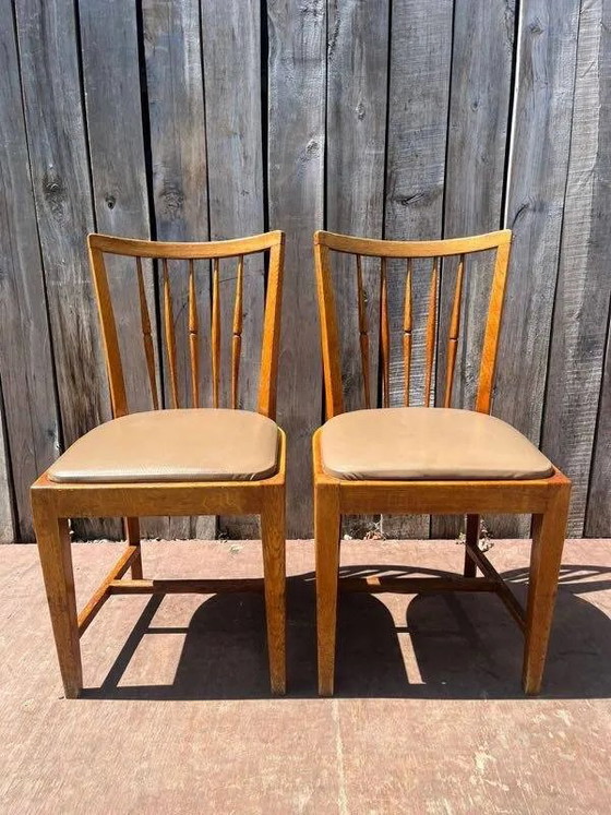 Vintage wooden dining chairs 1 of 26, Brown, Mid Century Modern (photo 6 of 11)