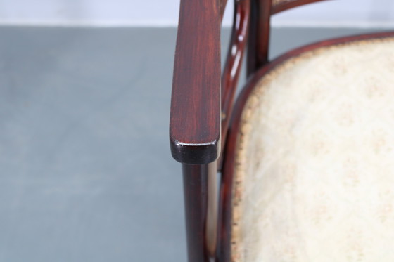 Image 1 of Josef Hoffmann Variation of Art Nouveau "Fledermaus" Sofa by Fischel