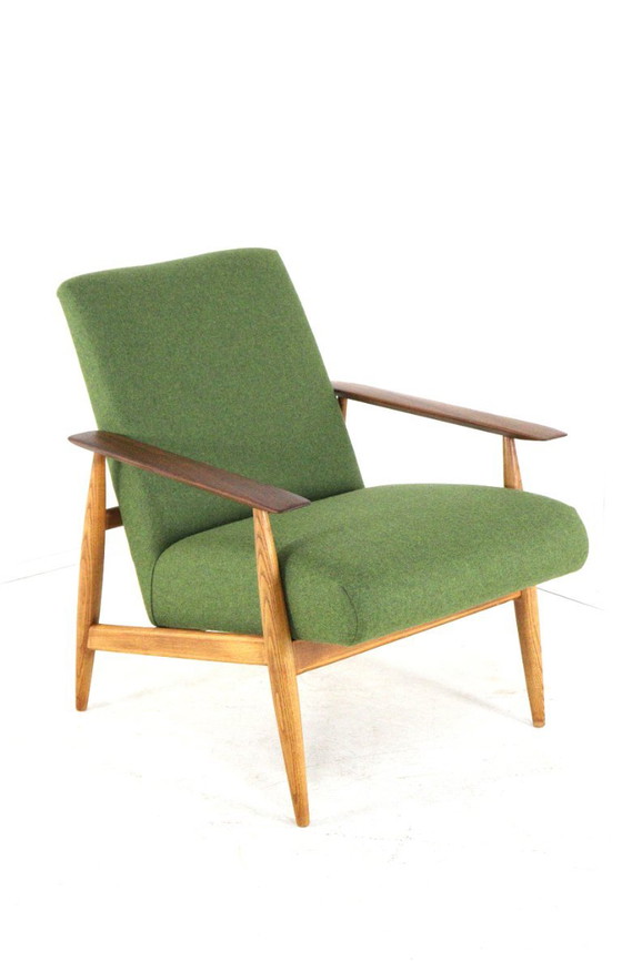 Vintage armchair easy chair newly upholstered – Wood (photo 6 of 13)