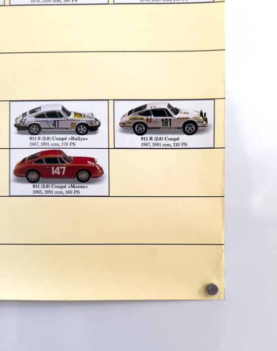 Image 1 of 🏁 Original vintage 1989 Porsche 911 Stammbaum Poster / Plakat - XL 76 × 102 cm