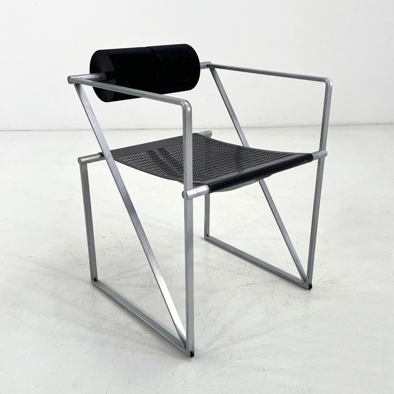 Black & Grey Seconda Chair by Mario Botta for Alias, 1980s