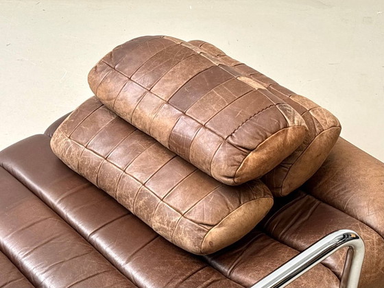 Image 1 of Sofá cama DS-85, un modelo emblemático de De Sede, color marrón coñac, Suiza, década de 1960.