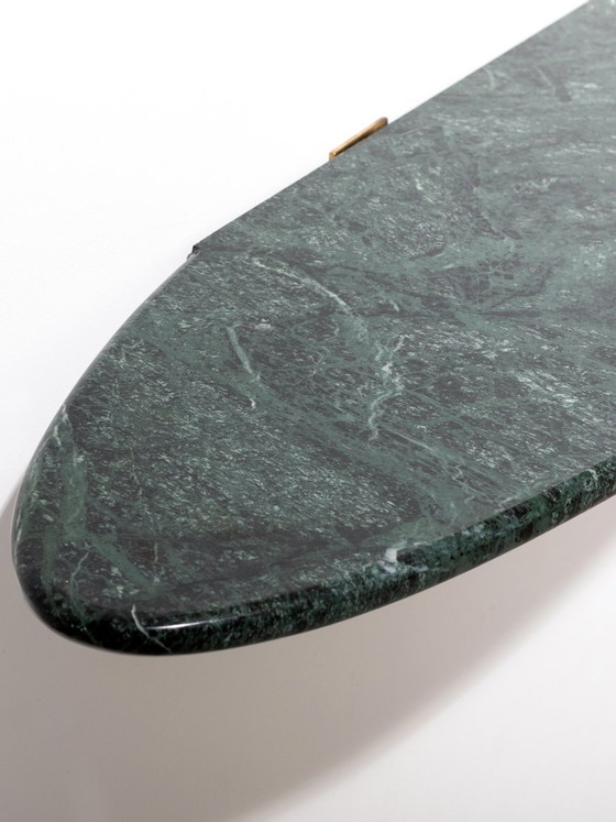 Guatemala Green Marble Console, 1960s – Brass (photo 4 of 12)