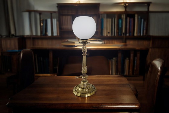 Image 1 of Lampe bronze ciselé style Napoléon III - Époque fin XIXeme 