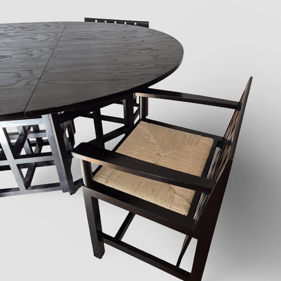 Image 1 of Pièce de design rare et classique : ensemble Mackintosh composé d’une table DS1 et de chaises DS3 et DS4.