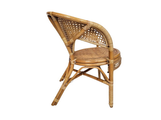 Image 1 of Vintage webbing gevlochten stoel