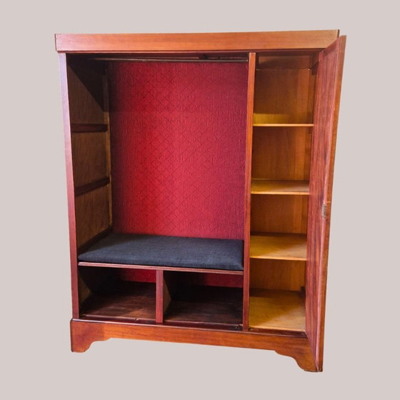 Armadio in mogano con panca – Armadi contenitori, Wood (photo 7 of 9)