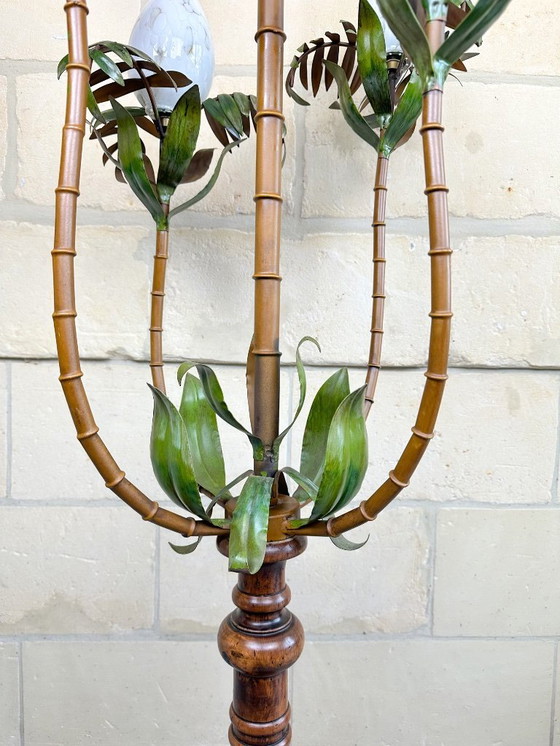 Image 1 of Vintage palm tree floor lamp