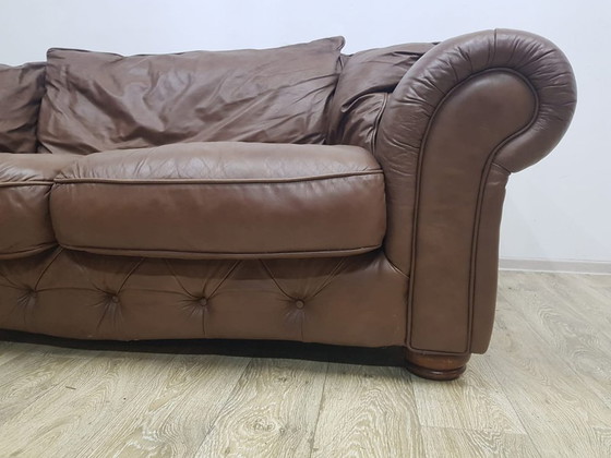 Divano Chesterfield stile Mid-Century in pelle – Sofà, Leather, Mid Century Modern (photo 15 of 22)