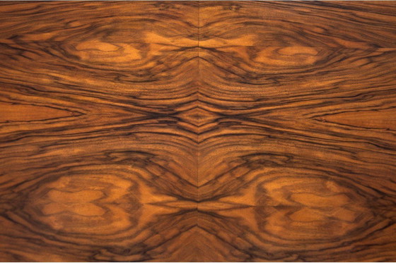 Image 1 of Art Deco walnut coffee table, Poland, 1960s.