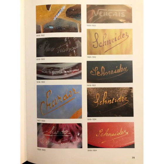 Image 1 of Künstlerische Glasvase im Jugendstil von Le Verre Francais von Charles Schneider, 1924