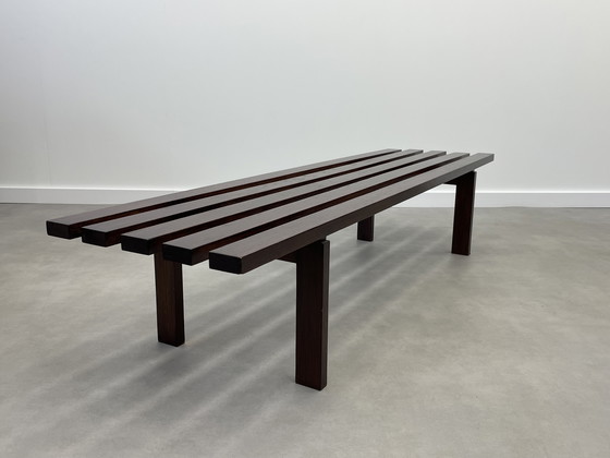 Image 1 of Panca vintage in legno massello con doghe