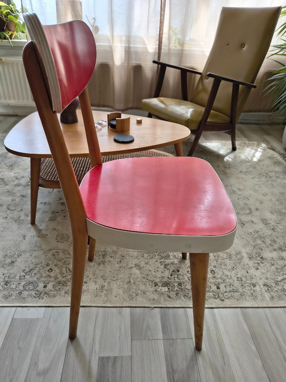Image 1 of Set di 4 sedie da pranzo vintage di metà secolo – anni '50/'60