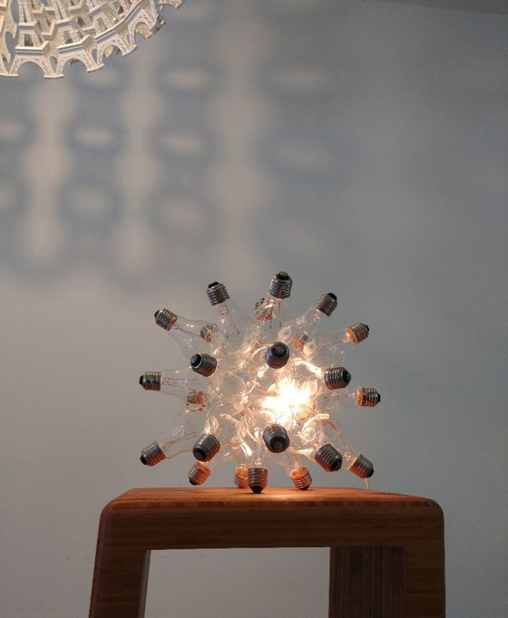 Image 1 of "Spare" design JAN PAUL /lamp constructed from 26 light bulbs
