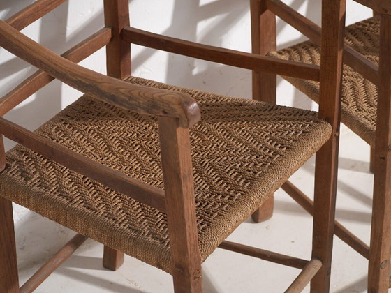 Antique oak armchairs (c.1900). Set of 2 pieces – Rustic (photo 16 of 40)