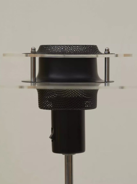 Image 1 of Postmodern lamp in metal and plexiglass Cirkel vintage Ikea 1990