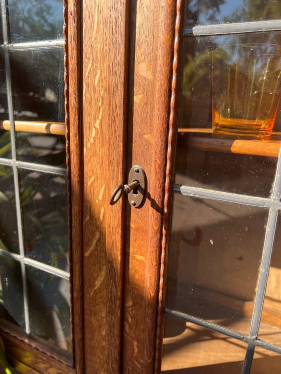 Image 1 of Bellissima vetrina/libreria/mobile bar inglese antico/vintage