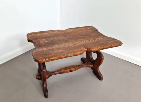 Vintage 'Heart' Side Table | 1960s, Wood, Brown (photo 6 of 12)