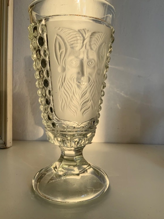 Image 1 of Rara copa Art Nouveau de S. Reich & Co. "Diablo y Mil Ojos"
