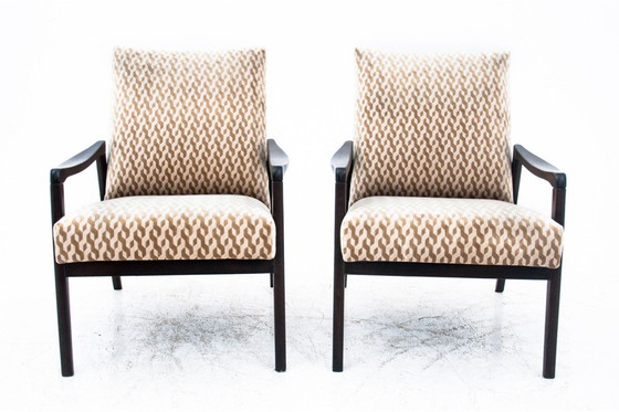 Image 1 of Pair of vintage armchairs, Poland, 1960s. 
