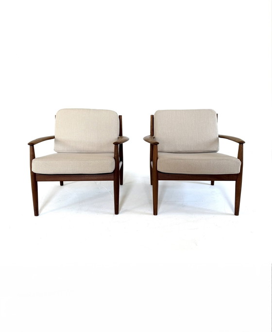 Image 1 of 2x vintage fauteuil, Grete Jalk, France & Søn ‘60