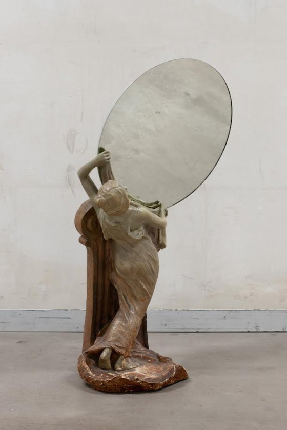 Image 1 of Specchio da donna in stile art nouveau