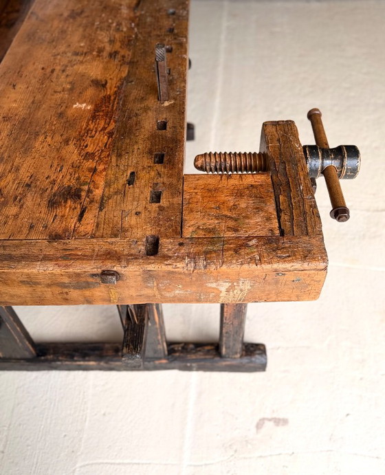 Établi de menuisier ancien en bois, années 1890 – Objets déco, Wood (photo 3 of 21)